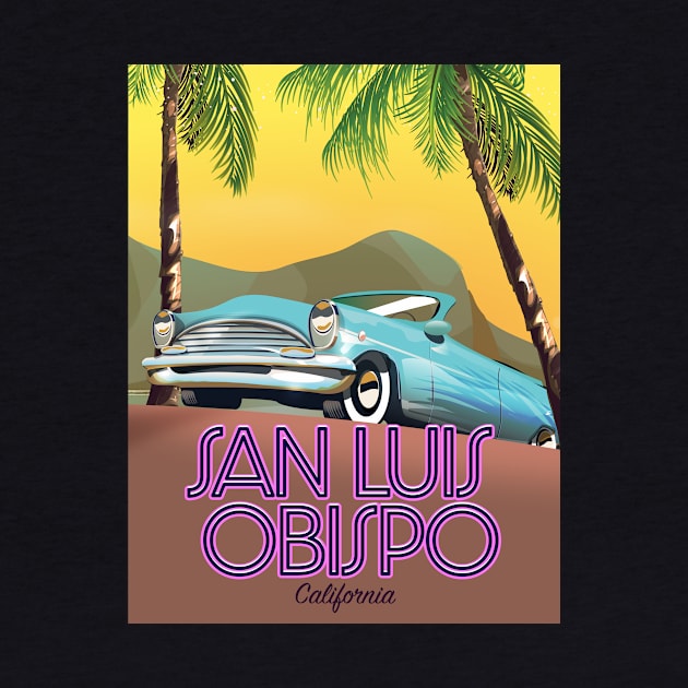 San Luis Obispo California Travel poster by nickemporium1